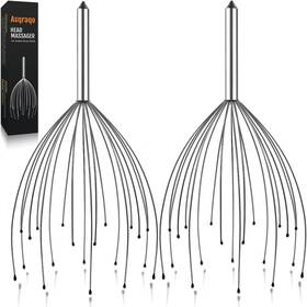 Asqraqo001 Asqraqo 927815048697 Stocking Stuffers 2 Pack Scalp Massagers 20 Fingers Hand-held Massa
