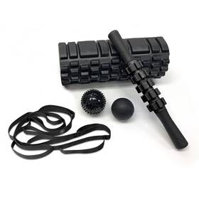 Aw41431 Athletic Works Full Body 5-piece Fitness Recovery Kit Includes Carry Bag Black