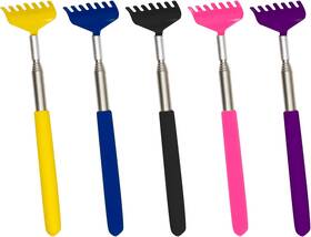 Audoloku 744110717853 5 Pack Portable Extendable Back Scratcher Stainless Steel Retractable Telescopi