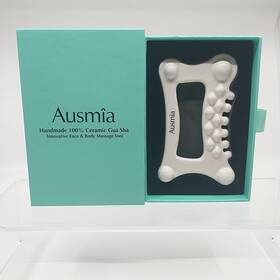 Ausmia 761371908943 Handmade 100% Ceramic Gua Sha Massage Tool Face And Body Guasha