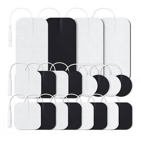 Auvon 195028001525 Tens Unit Replacement Pads Combination Set 20 Packs Multiple Sizes Elec