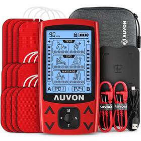 Auvon 195028003079 Dual Channel Tens Ems Unit Electronic Pulse Massager With 24 Modes For