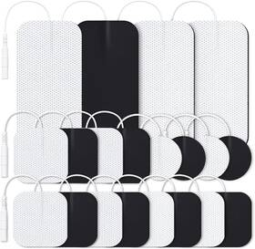 Auvon 445012229224 Tens Unit Replacement Pads Combination Set 20 Packs Multiple Sizes Electr