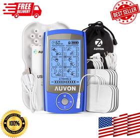 Auvon 726084935792 Rechargeable Tens Unit Muscle Stimulator 24 Modes 4th Gen Machine Wi