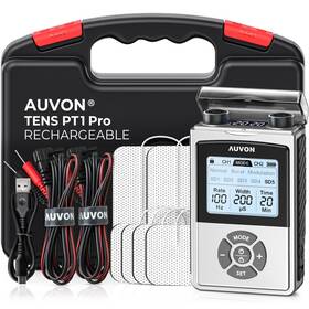 Hm8gab Auvon Rechargeable Digital Tens Unit Muscle Stimulator With 600 Mah Battery