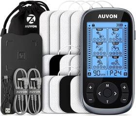 Ta2224 Auvon 3-in-1 Tens Unit Muscle Stimulator Ems Massage Machine With 40 Intensi