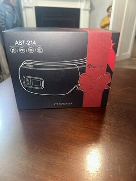 Auxoliev 768649286895 Eye Mask Massager With Heat And Compression -new