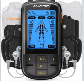 Ts2301 Avcoo 3-in-1 Tens Unit Muscle Stimulator - With 30 Modes 40 Intensities