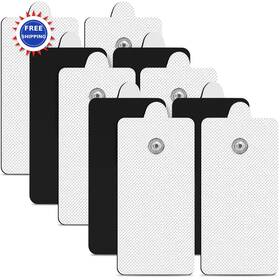 Zqk-123 Avcoo 10 Pack Tens Unit Replacement Pads Rectangular Snap Electrode With Self