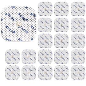 Axion 260280183510 20 Tens Unit Electrode Pads 2x2ftft - Replacement With 3 75mm Snap Button