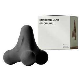 Ae-4-04 Axiona Elements 4-node Quadrangular Fascia Massage Ball - Portable Trigger Point Therapy Grey