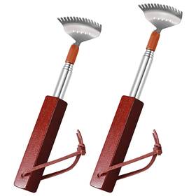 Usz006 Azymi 2-pack Back Scratchers Wall Mount Metal Back-scratcher For Women Men With Wo