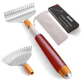 Usz016 Azymi Back Scratcher With 2pcs Detachable Heads For Women Men