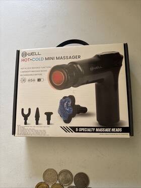 116bk B Well B-well Hot Cold Mini Messager Rechargable Usb-c Portable Cordless Massage Gun
