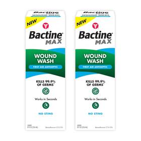 B09425mcht Bactine Max 365197820818 First Aid Wound Wash - Antiseptic 8 Fl Oz Pack Of 2