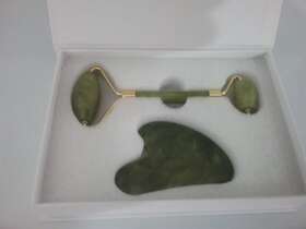 Baimei 690001301772 Jade Roller And Gua Sha Set Face Facial Tools For Skin