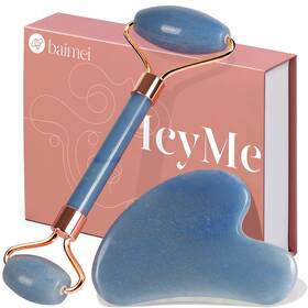 Jk-0069 Baimei Jade Roller And Gua Sha Face Facial Beauty Skin Care Tools