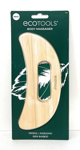Bamboo 079625441000 Ecotools Wood Body Massager Spa Day Self Care Gua Sha Lymphatic Drainage