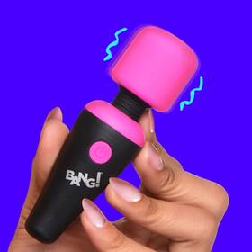 Bang 848518045003 10x Ultra Powerful Silicone Mini Wand - Pink
