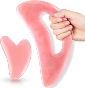 Bbto-110 Bbto 445046193133 Body Guasha Massage Tool Set Large Gua Sha Board With Hand Grip Muscle Scraping