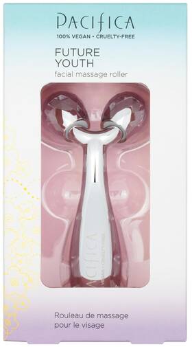 Beauty 705353384592 Future Youth Stainless Steel Face Roller Cooling Dual Gua Sha Facial Massager