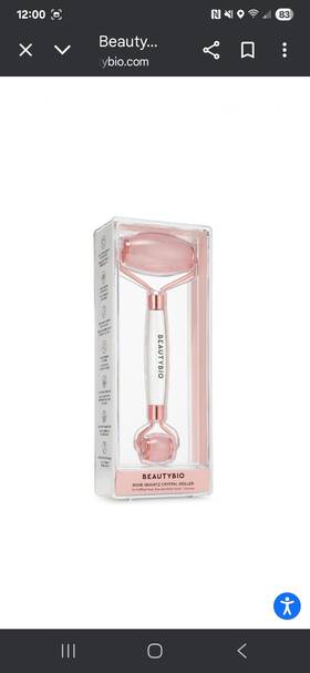 10656r Beautybio 10656r. Pure Brazilian Rose Quartz Crystal Roller Face Eye Body
