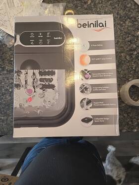 Be-f1300 Beinilai Collapsible Foot Spa Bath Massager With Heat And Remote Timer
