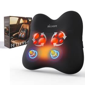 Roc-01 Belhope Shiatsu Back Massager With Heatpercussion Massage Cordless For P