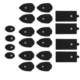 Belifu 973900300744 Tens Unit Electrode Pads Reusable Self-adhesive Massage Latex Free Stan