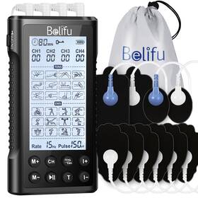 Belifu 973900308085 4 Independent Channel Tens Ems Unit 24 Modes 30 Level Intensity Muscle Stimu