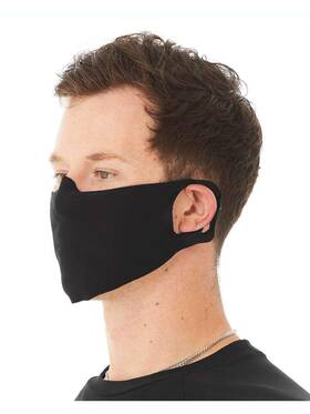 Bella Canvas 884913729643 Face Cover Black Size