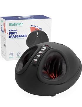 Rp-fm057r Belmint New Allrest Foot Massager Machine With Heat Shiatsu Deep Tissue Kneading