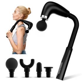 Fbm-jmq-001 Beonisi Massage Gun With Upgraded Extension Handle Back Pack Of 1 Black