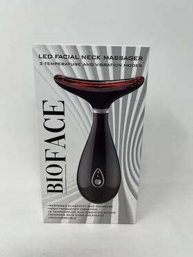 Bioface 850023814876 Led Facial Neck Massager Pulsating Restore Elasticity Firmness New