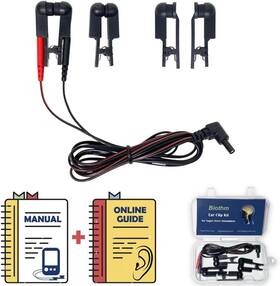 Biothm 705353193996 Tens Ear Clips For Vagus Nerve Stimulation Dual Silicone Electrodes
