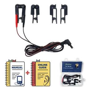 Biothm 760701901289 Tens Ear Clips For Vagus Nerve Stimulation Dual Silicone Electrodes