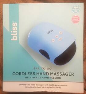 Bl-mshnd-500 Bliss Spa To Go Cordless Hand Massager With Heat And Compression - New Damaged Box