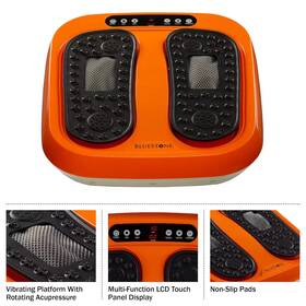 80-5197 Bluestone Foot Massager Vibrating Platform Rotating Acupressure For Feet Legs