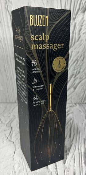 Bluzen 810676039583 Wire Scalp Stress Relief 12 Dynamic Flexible Nodes Head Massager New
