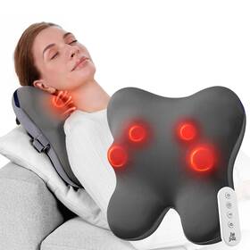 Bob And Brad 850066213452 Back Massager With Heat Remote Ezback Plus Neck For Pain Relief