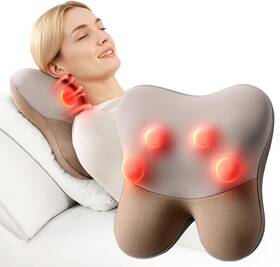 Badusbm-001 Bob And Brad Ezbrad Back Massager With Heat Corded Shiatsu For Full Body Relaxation