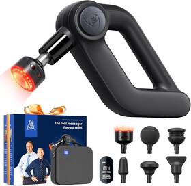 Lpbabusmsg-d5f Bob And Brad 13mm Deep Tissue Muscle Massager Gun With Red Light Heat Head For Athlete Recovery