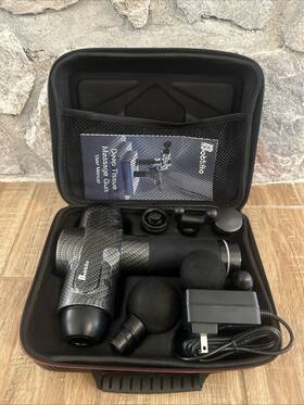 X002rkxudv Bobbito Em-09 Massage Gun Deep Tissue Percussion For Athletes With Attachments