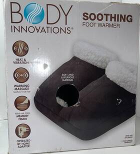 Bima7734blk Body Innovations Bima7622 Soothing Foot Warmer With Vibration Massage Black