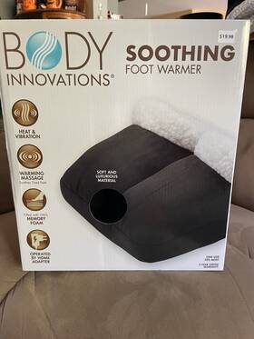 Bima7622blk Body Innovations Soothing Foot Warmer By Helen Of Troy New Flat Shipping Fee