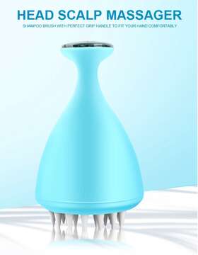 Bonum 655498485466 Cordless Hair Scalp Massager Electric Waterproof Head