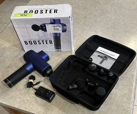 Booster 850006682119 Massage Gun Percussion Massager With 6 Attachments - Parts Only