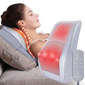 Boriwat 785366492569 Neck And Shoulder Massager With Heat Shiatsu Massage Pillow 3d Deep Tis