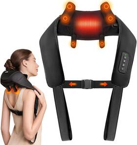 Boriwat 785366493085 Neck Massager With Heat Cordless Deep Tissue 5d Kneading For Pain R