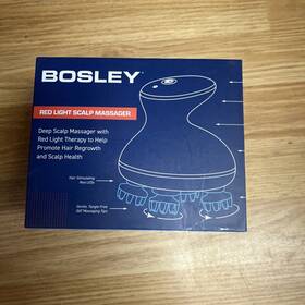 Bosley 749876122774 Cordless Deep Scalp Massager Red Light Electric Head New